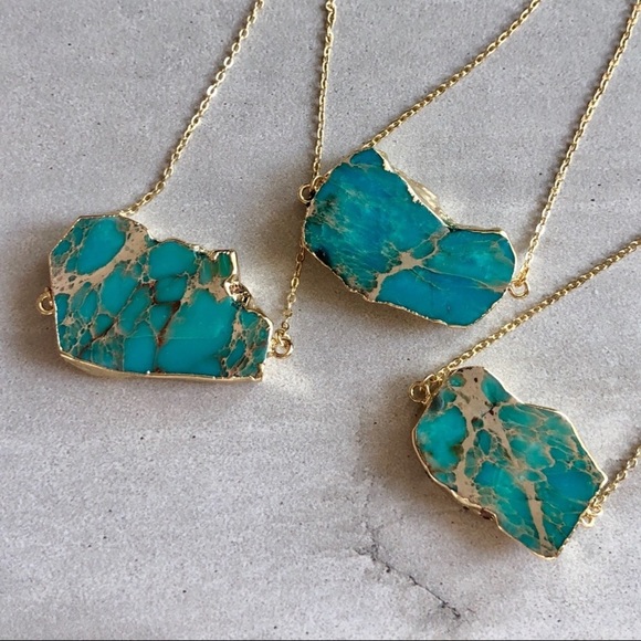 Estrella & Luna Jewelry - ❗️LAST❗️Raw Blue Jasper Sea Sediment Necklace